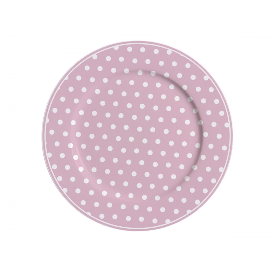 Десертная тарелка Pink with dots 19 см